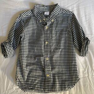 Checkered Button-Up Shirt